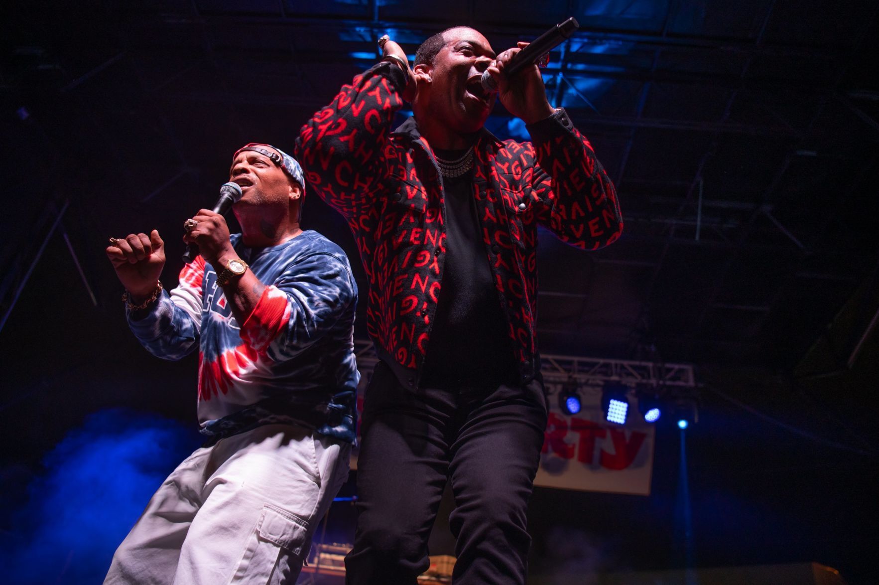 Busta Rhymes at Seoul Taco's anniversary block party